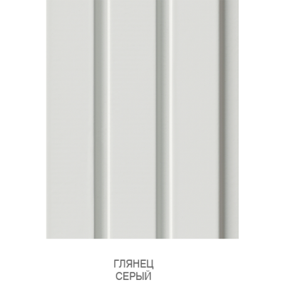 12541 Реечная стеновая панель глянец серый WonderMax